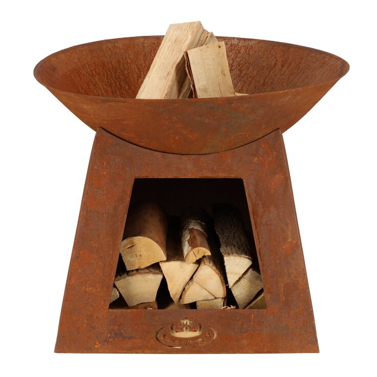 ESSCHERT DESIGN Feuerschale mit Aufbewahrung, rost