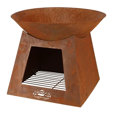 ESSCHERT DESIGN Feuerschale mit Aufbewahrung, rost