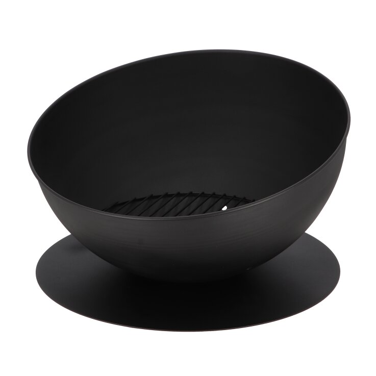 ESSCHERT DESIGN Schräge Feuerschale, schwarz