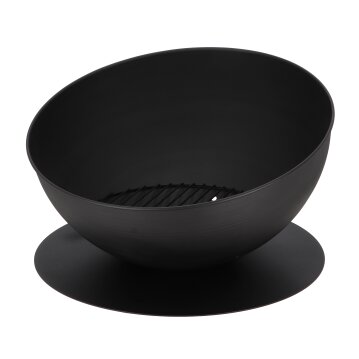 ESSCHERT DESIGN Schr&auml;ge Feuerschale, schwarz