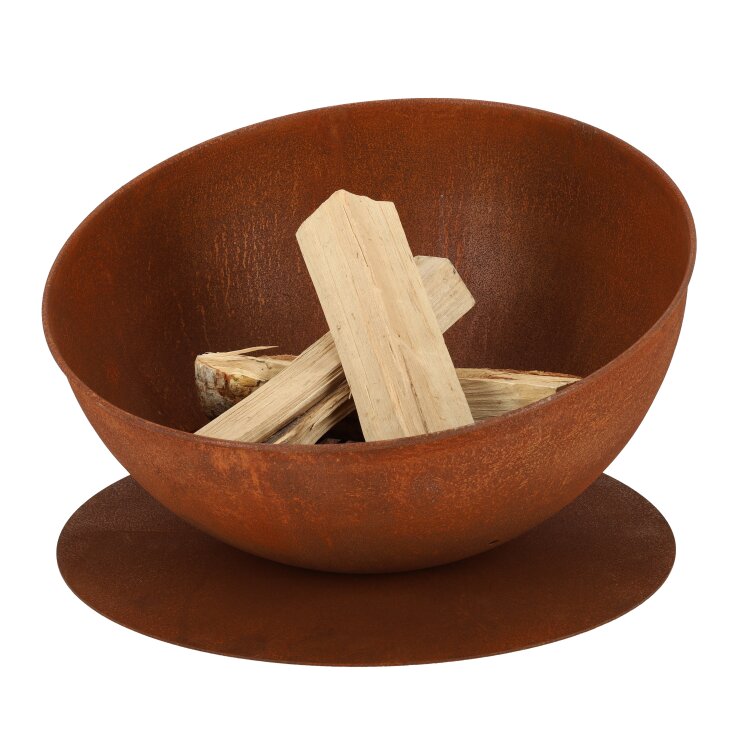 ESSCHERT DESIGN Schräge Feuerschale, rost