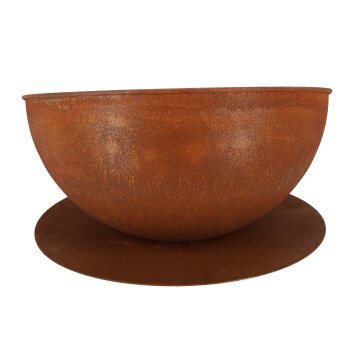 ESSCHERT DESIGN Schräge Feuerschale, rost