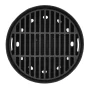 ESSCHERT DESIGN Grillofen aus Gusseisen, niedrig, Ø 55 cm