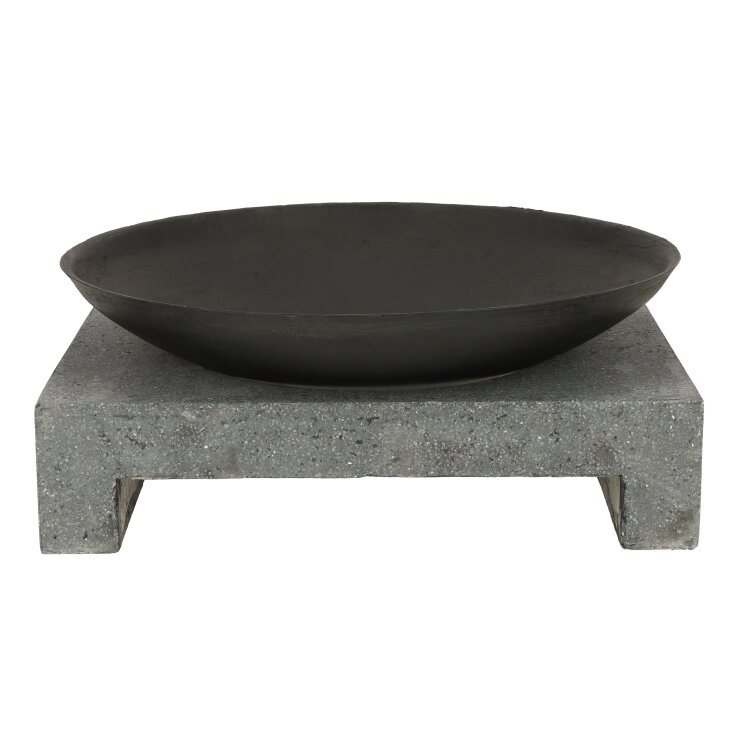 ESSCHERT DESIGN Feuerschale "Granito" auf rechteckigem Sockel