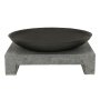 ESSCHERT DESIGN Feuerschale "Granito" auf rechteckigem Sockel