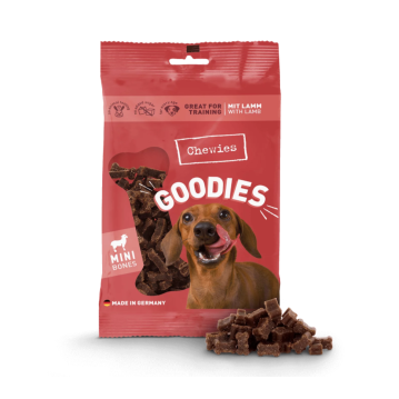 Hunde - Leckerli CHEWIES Goodies Mini mit Lamm, 125 g