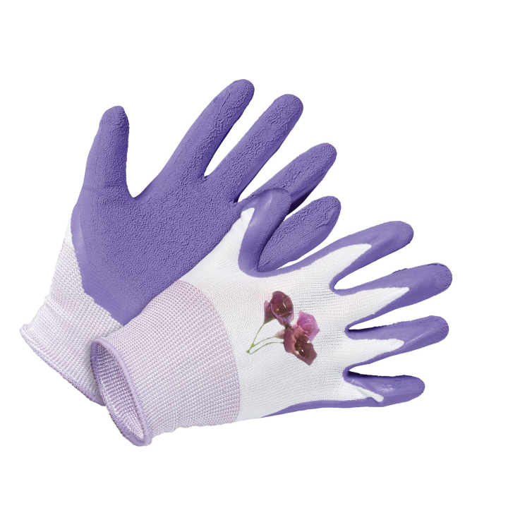 Gartenhandschuh Latex Lila Gr. 9