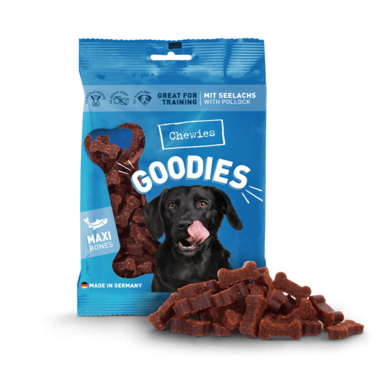 Hunde - Leckerli CHEWIES Goodies Maxi mit Seelachs, 200 g