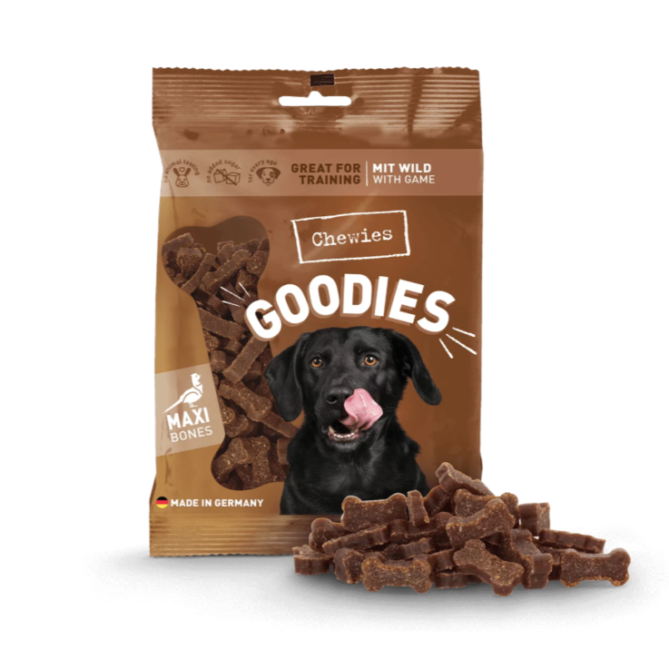 Hunde - Leckerli CHEWIES Goodies Maxi mit Wild, 200 g