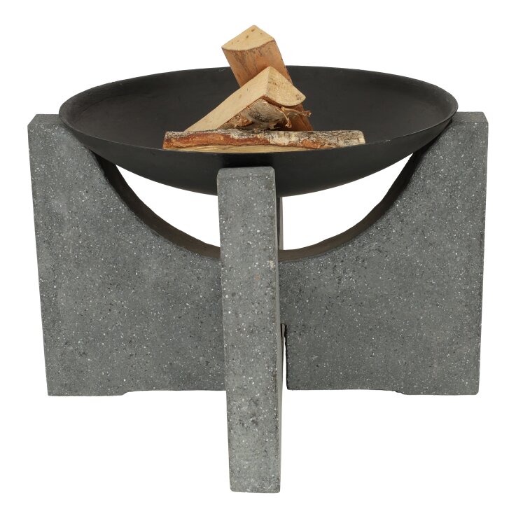ESSCHERT DESIGN Feuerschale "Granito" auf Granitfuss