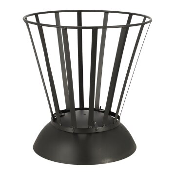 ESSCHERT DESIGN Feuerschale mit Korb, umdrehbar, schwarz