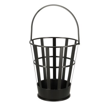 ESSCHERT DESIGN Feuereimer mit Handgriff, schwarz