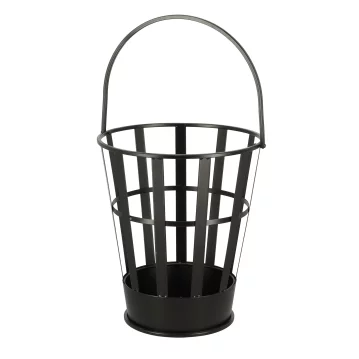 ESSCHERT DESIGN Feuereimer mit Handgriff, schwarz