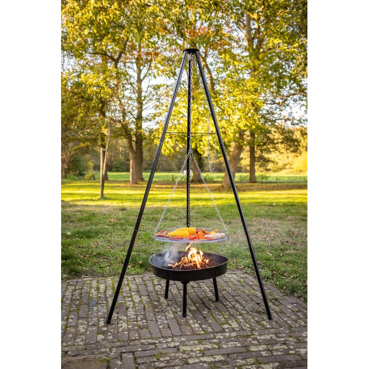 ESSCHERT DESIGN Feuerschale mit Grillrost & Dreibein