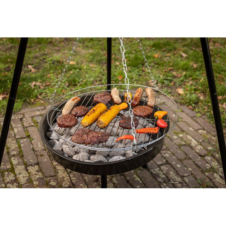 ESSCHERT DESIGN Feuerschale mit Grillrost & Dreibein