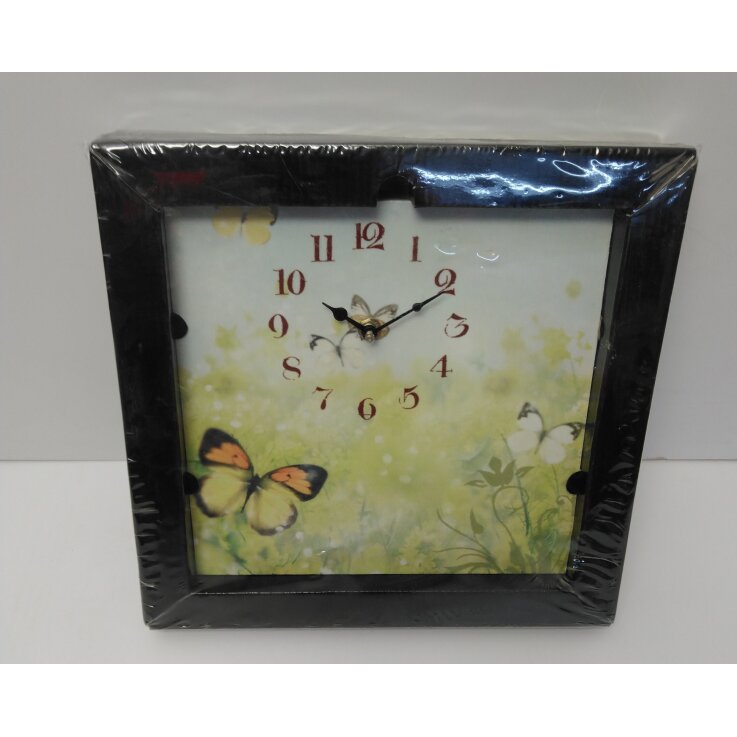Wanduhr Schmetterling