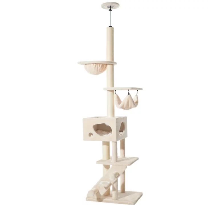 NOBBY Kratzbaum "SIVAS", cream, 70 x 48 x 247-275 cm