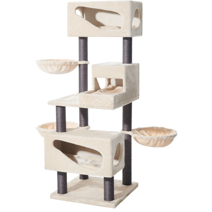 NOBBY Kratzbaum "CORLU", cream, 60 x 60 x 171 cm