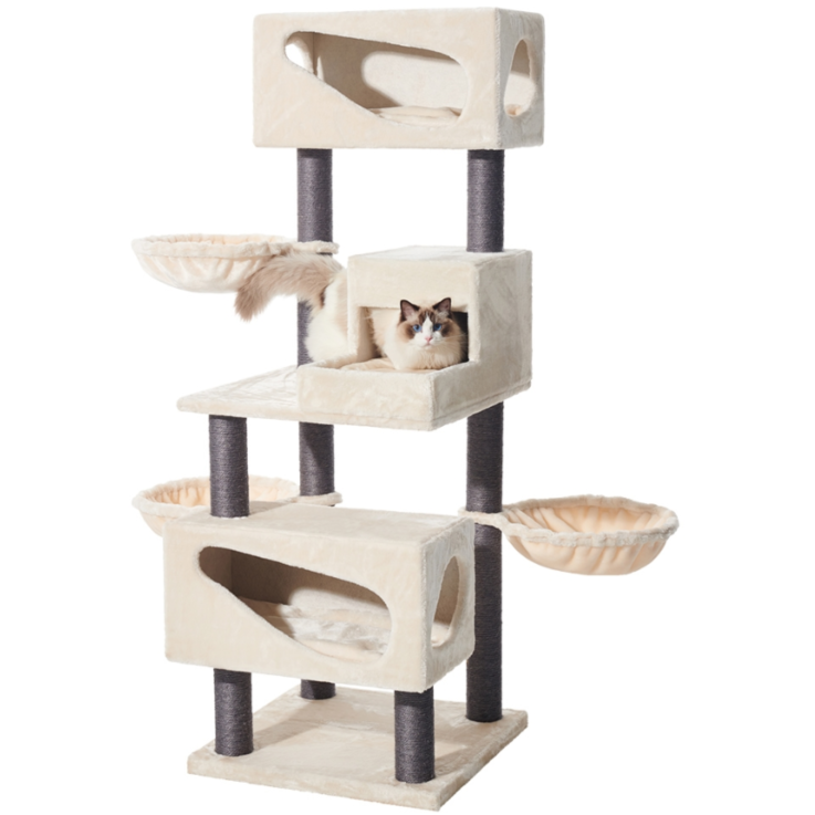 NOBBY Kratzbaum "CORLU", cream, 60 x 60 x 171 cm