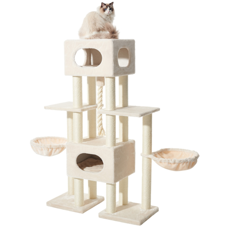 NOBBY Kratzbaum "USAK", cream, 100 x 40 x 156 cm