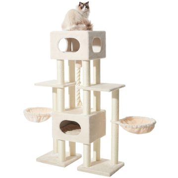 NOBBY Kratzbaum "USAK", cream, 100 x 40 x 156 cm