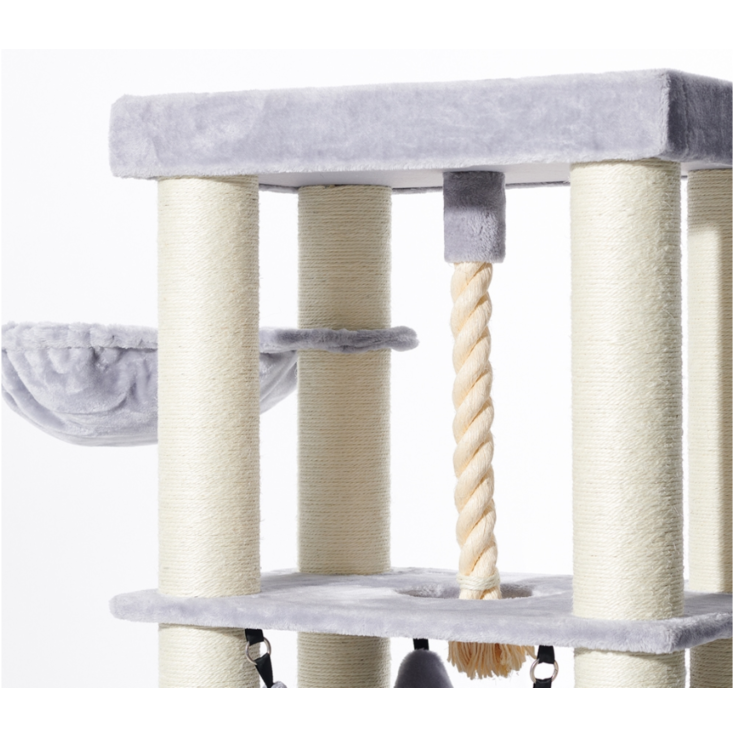 NOBBY Kratzbaum "ORDU", hellgrau, 70 x 50 x 176 cm