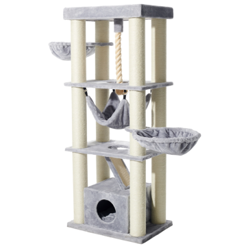 NOBBY Kratzbaum "ORDU", hellgrau, 70 x 50 x 176 cm