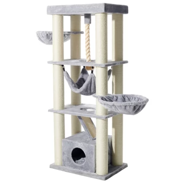 NOBBY Kratzbaum "ORDU", hellgrau, 70 x 50 x 176 cm