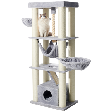 NOBBY Kratzbaum "ORDU", hellgrau, 70 x 50 x 176 cm