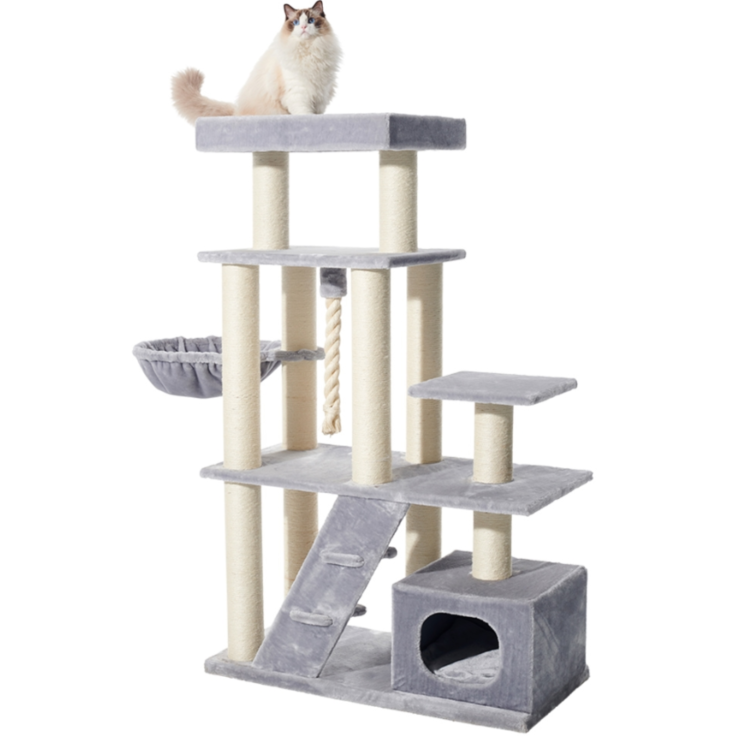 NOBBY Kratzbaum "KILIS", hellgrau, 100 x 50 x 160 cm