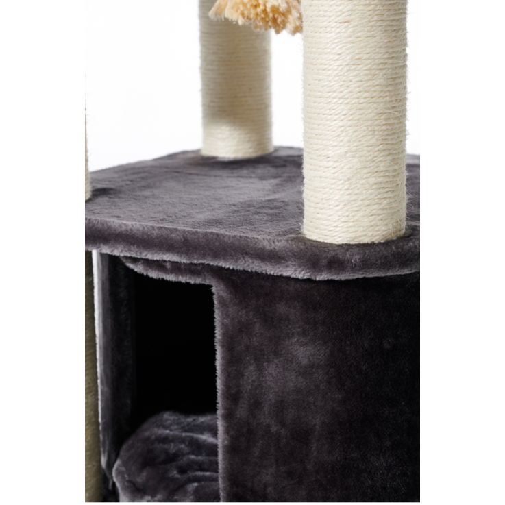 NOBBY Kratzbaum "MUGLA", dunkelgrau, 50 x 50 x 121 cm