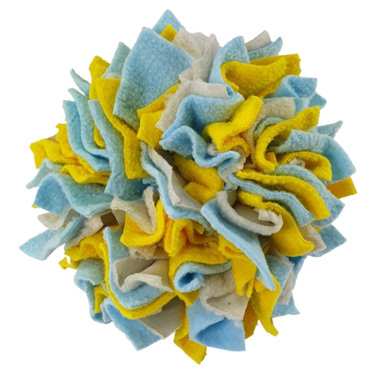 NOBBY Schnüffelball "COLORE", gelb-hellblau, Ø 10 cm