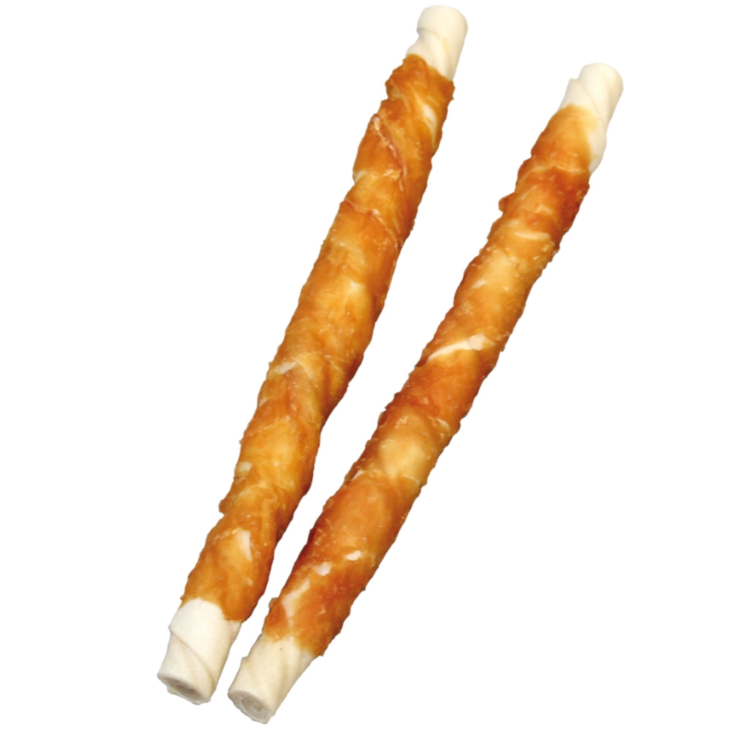 Hunde - Snacks NOBBY StarSnack Barbecue "Wrapped Chicken XL", 27 cm, Ø 2 cm