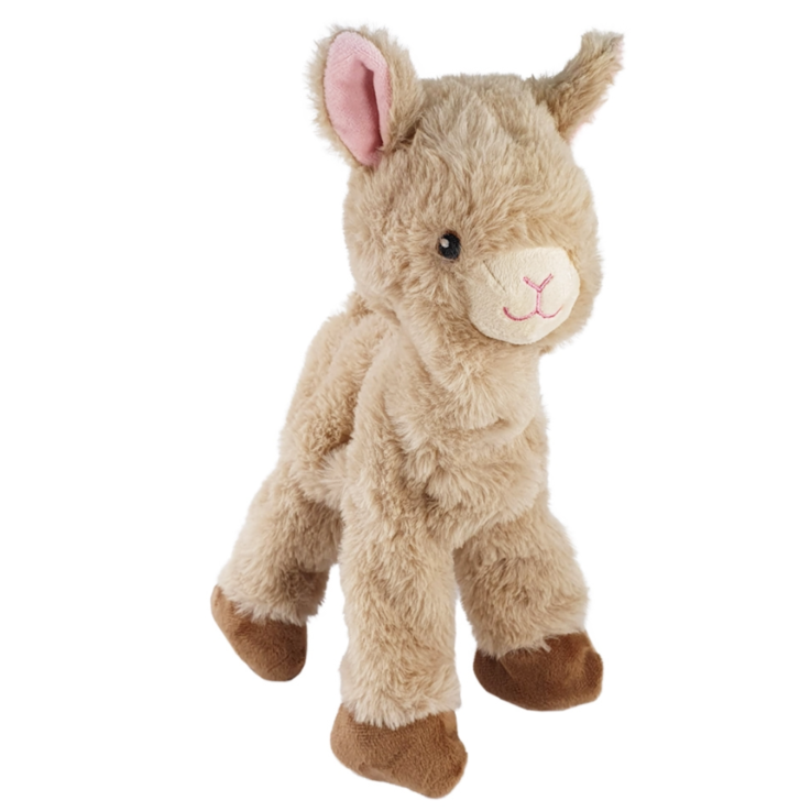 NOBBY Plüschalpaka mit innen liegendem Seil, beige, 30 cm