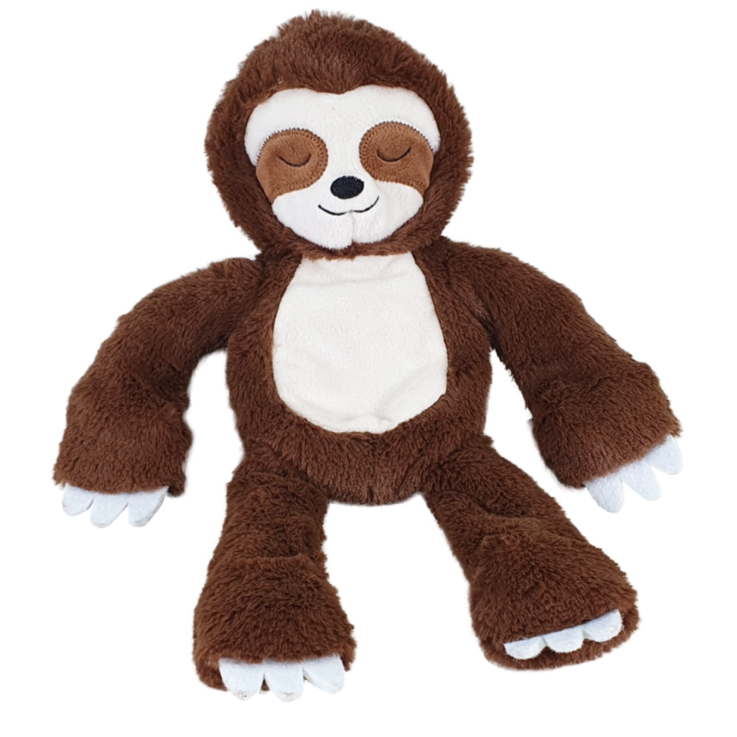 NOBBY Plüschfaultier mit innen liegendem Seil, braun, 34 cm