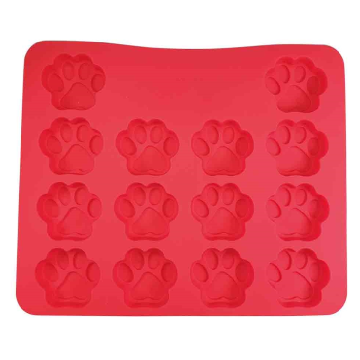 NOBBY Silikon Backform "Paw", rot, 30 x 25 cm