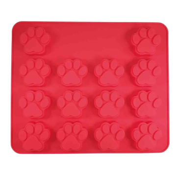 NOBBY Silikon Backform "Paw", rot, 30 x 25 cm