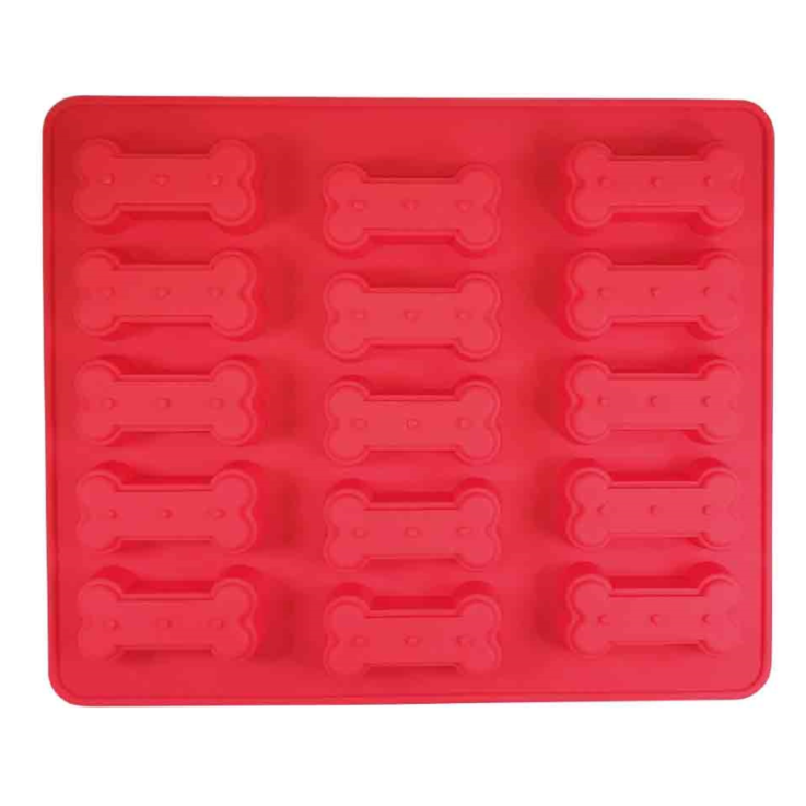 NOBBY Silikon Backform "Bone", rot, 30 x 25 cm