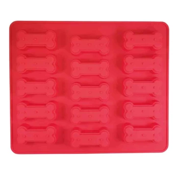 NOBBY Silikon Backform "Bone", rot, 30 x 25 cm