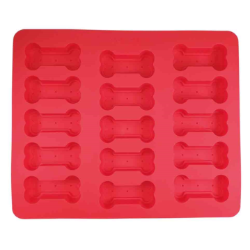 NOBBY Silikon Backform "Bone", rot, 30 x 25 cm