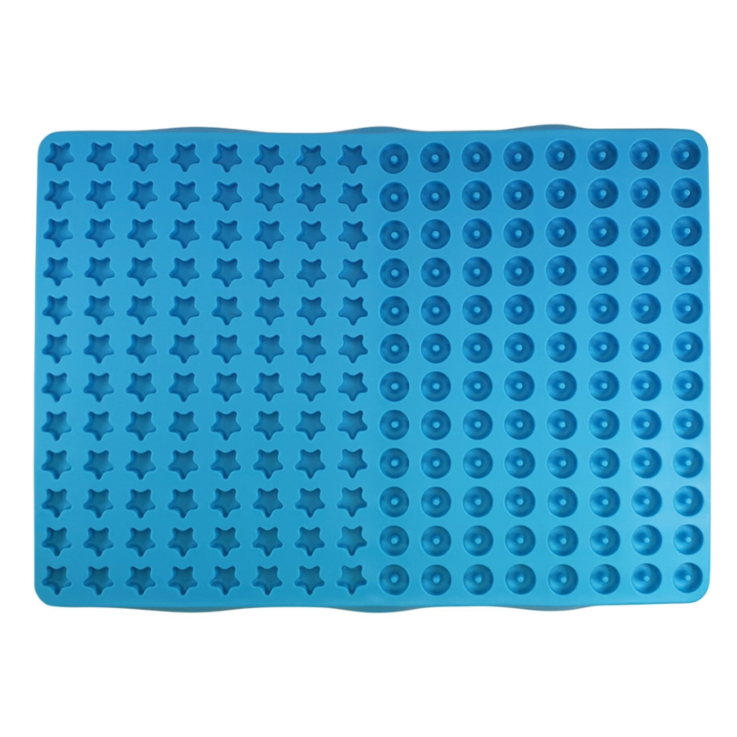 NOBBY Silikon Backform "Donut & Star", blau, 39 x 28 cm