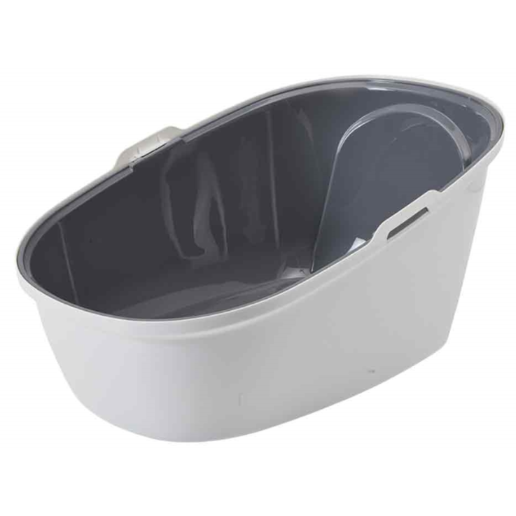 NOBBY Katzentoilette "Robin", grau-weiß, 54,5 x 39 x 39 cm