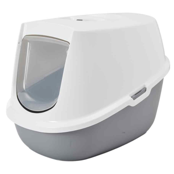 NOBBY Katzentoilette "Robin", grau-wei&szlig;,...