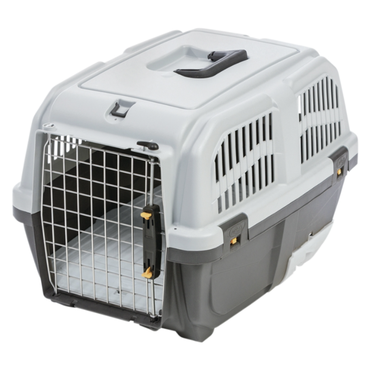 NOBBY Katzen-Transportbox "Skudo 3 Cat Travel", grau, 60 x 40 x 39 cm