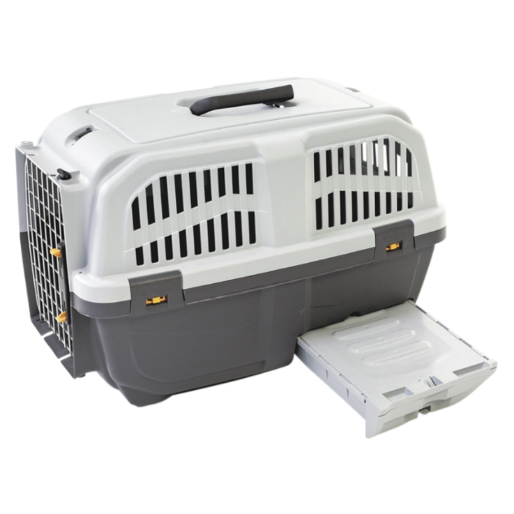 NOBBY Katzen-Transportbox "Skudo 3 Cat Travel", grau, 60 x 40 x 39 cm