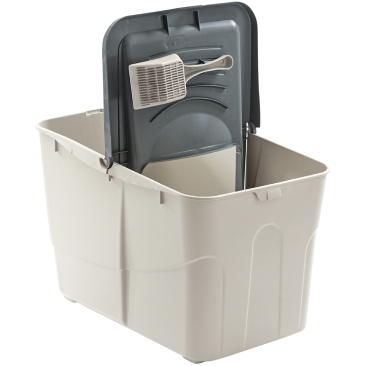 NOBBY Katzentoilette "BUXO OPEN", beige-grau, 60 x 38 x 39 cm