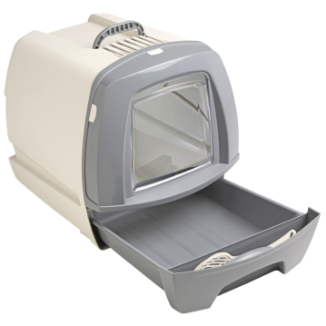 NOBBY Katzentoilette "80s", beige-grau, 50 x 40...