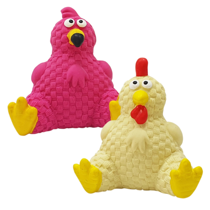 NOBBY Latex "Hähnchen", gelb/rosa, 10 od. 11 cm