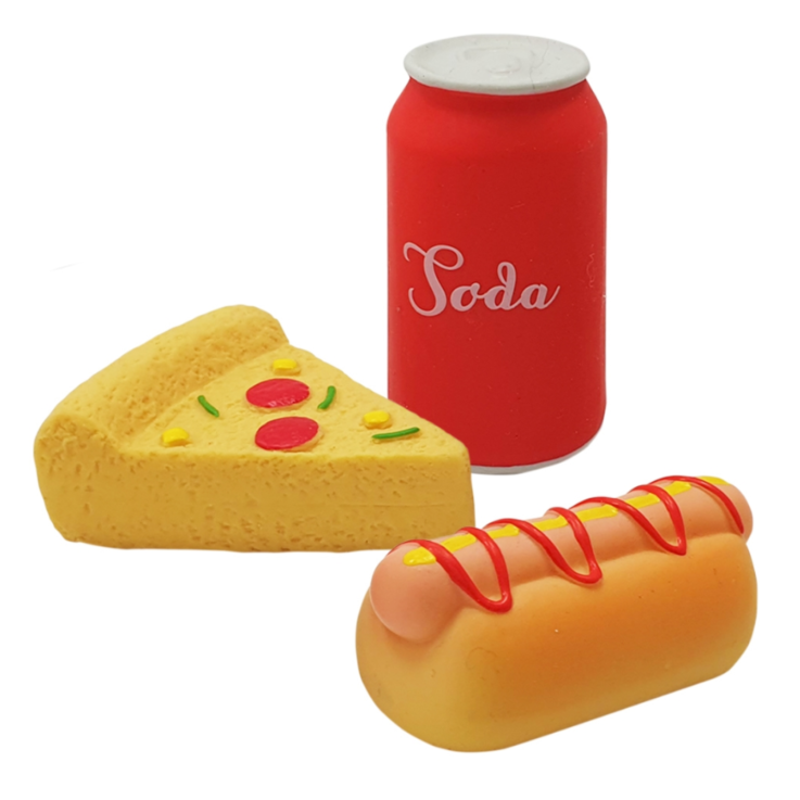 NOBBY Latex "Fastfood", gelb/rot, 7,5 - 8 cm