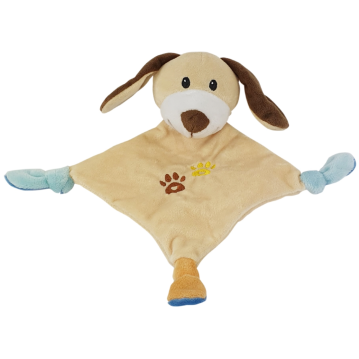 NOBBY Pl&uuml;sch Hund, beige, 24 x 27  cm